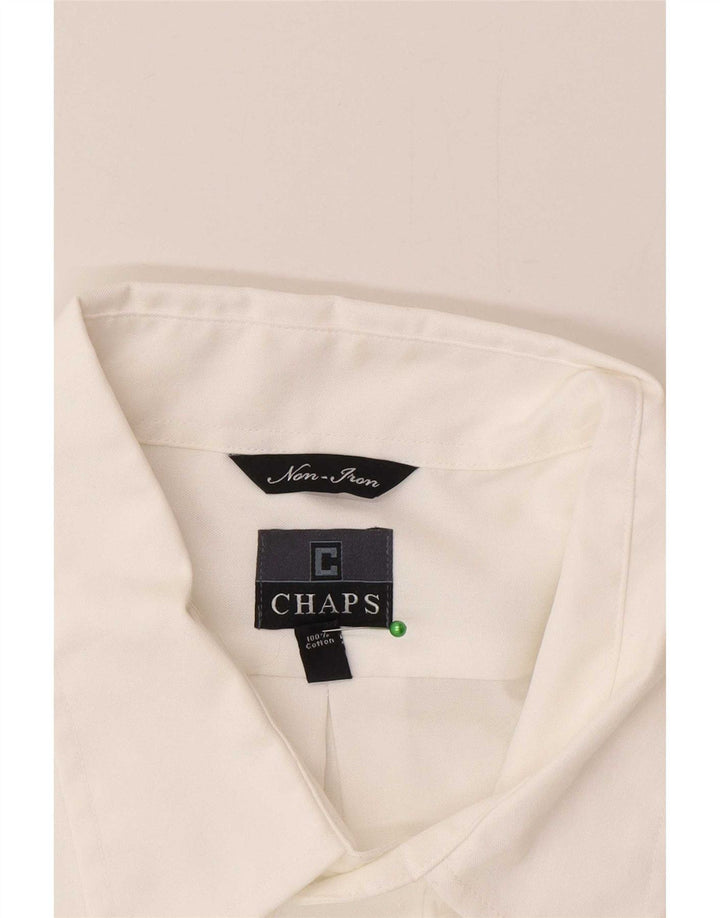 Koszula męska Chaps rozmiar 18 2XL, biała bawełna