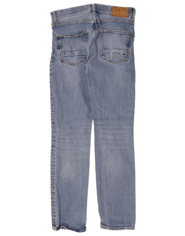 Męskie dżinsy Denton Straight Jeansy Tommy Hilfiger W30 L32 Niebieskie bawełniane