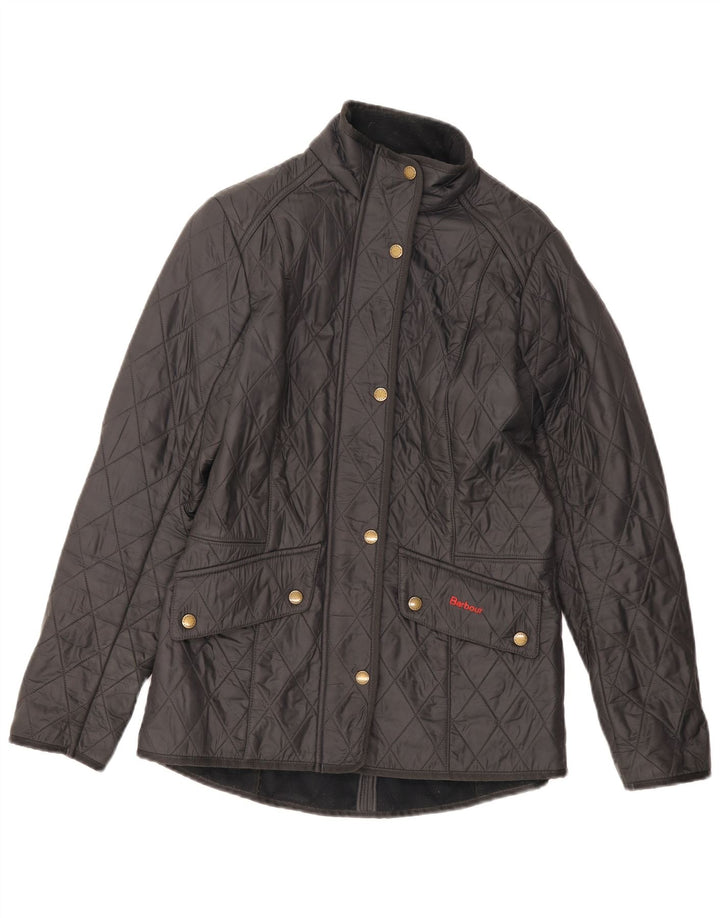 Damska pikowana kurtka Barbour UK 10 Small Black Classic