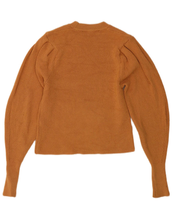 Damski sweter z okrągłym dekoltem Zara UK 10 Small Brown Wiskoza