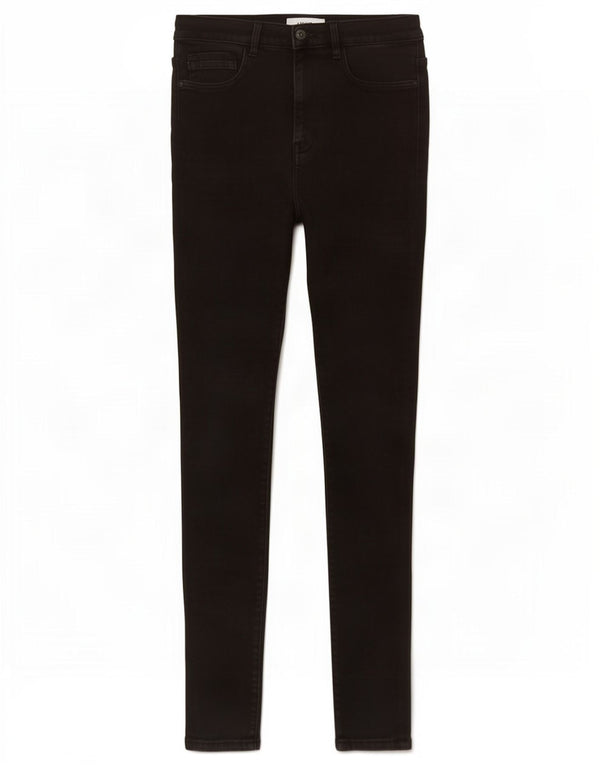 Jack Wills Damskie Toni Skinny Jeans z wysokim stanem W30 L30 Czarna bawełna