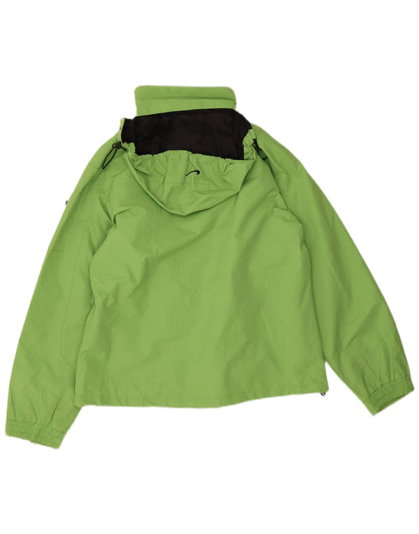 Damska kurtka wiatrówka z kapturem Nike Clima-fit UK 18 XL Zielony poliester