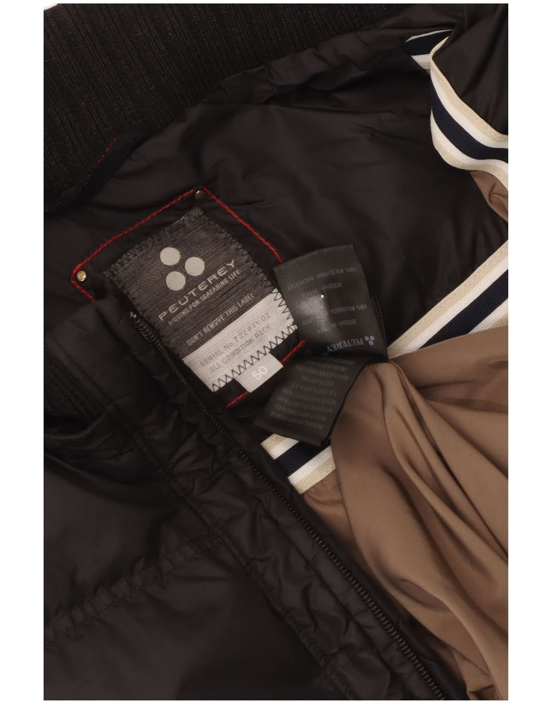 Damska ocieplana kurtka PEUTEREY IT 50 XL, czarny poliamid