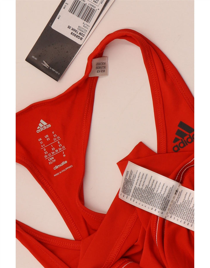 Damska kamizelka Adidas Climalite Top UK 4/6 XS Czerwony Poliester
