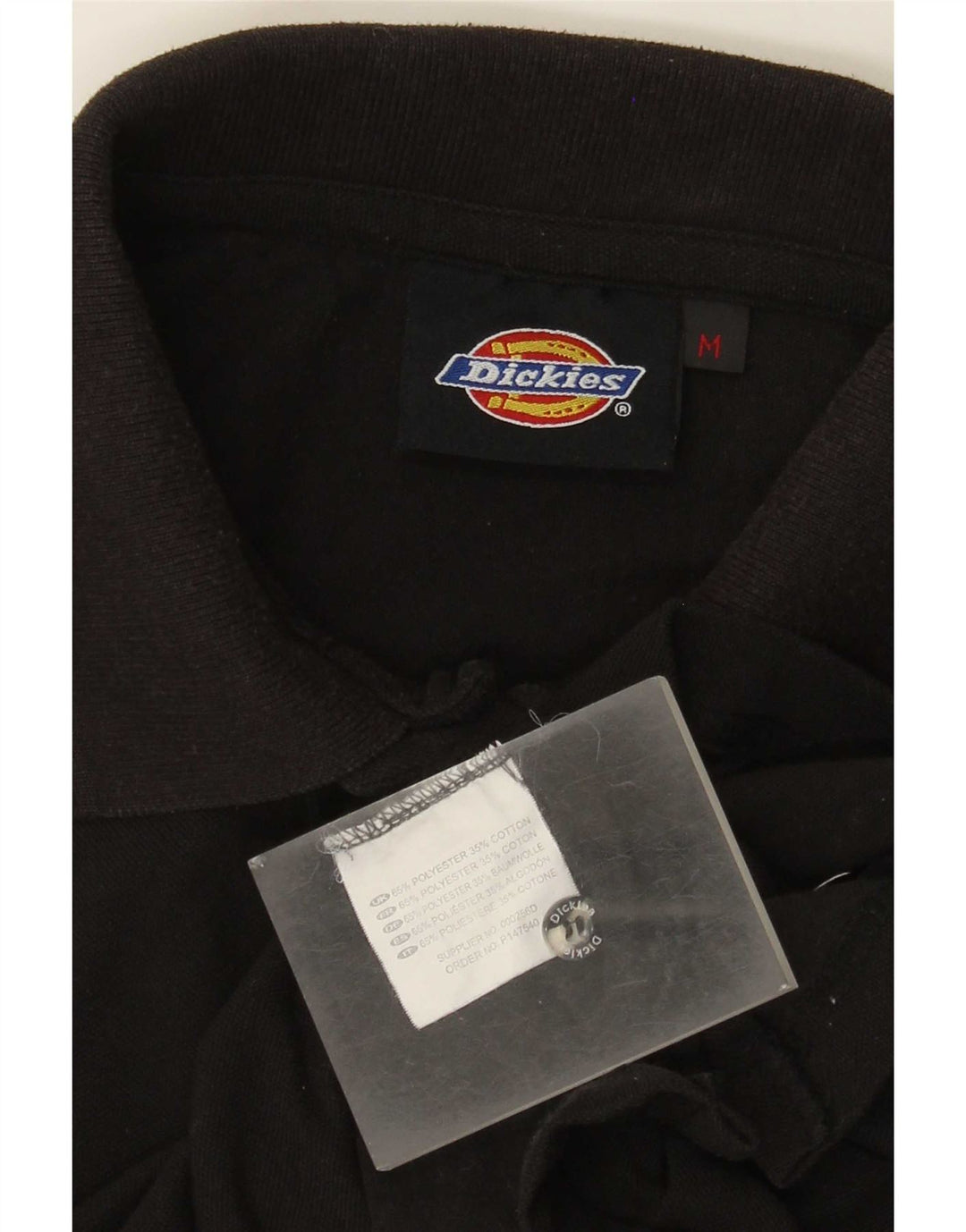 Męska koszulka polo Dickies, średni czarny poliester