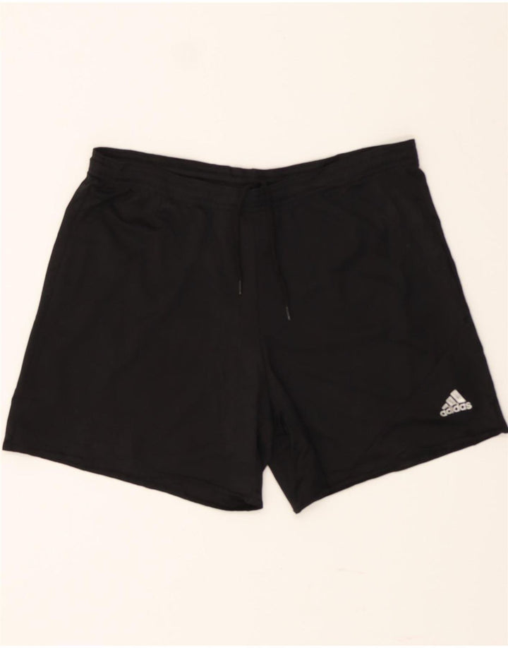 ADIDAS Womens Climalite Sport Shorts UK 12 Medium  Black Polyester Vintage Adidas and Second-Hand Adidas from Messina Hembry 