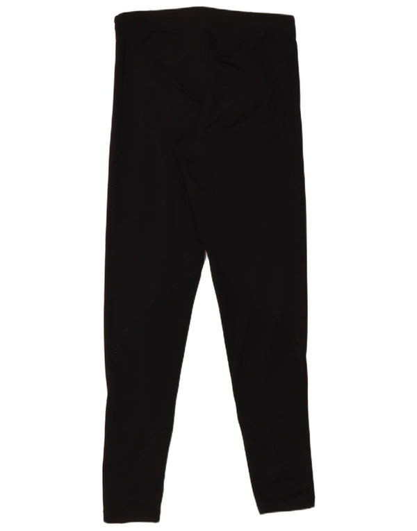 Legginsy damskie Nike UK 12, średnie, czarne, poliestrowe, sportowe