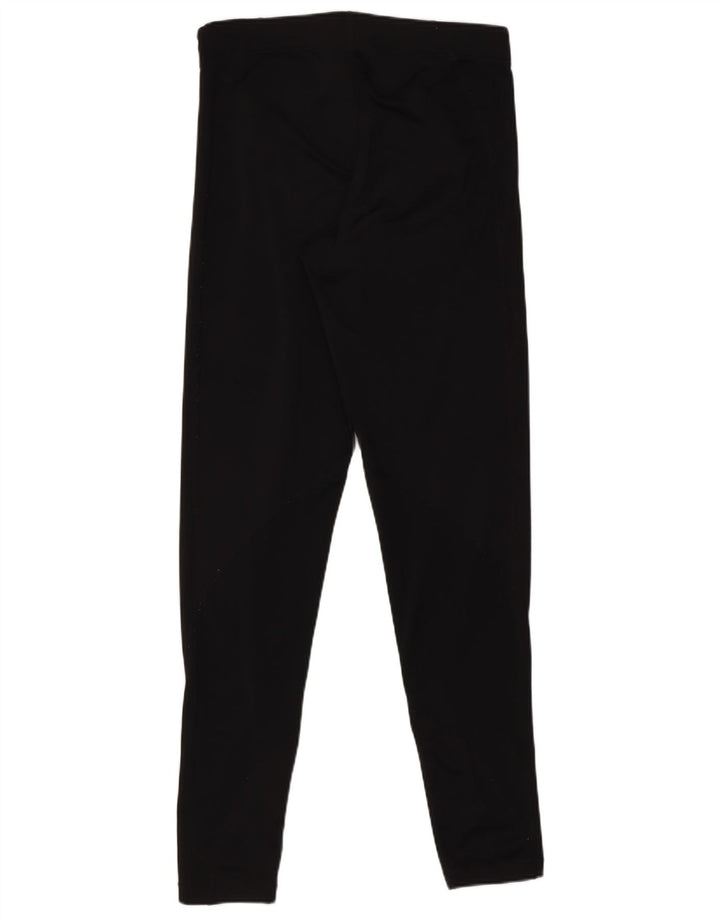 Legginsy damskie Nike UK 12, średnie, czarne, poliestrowe, sportowe