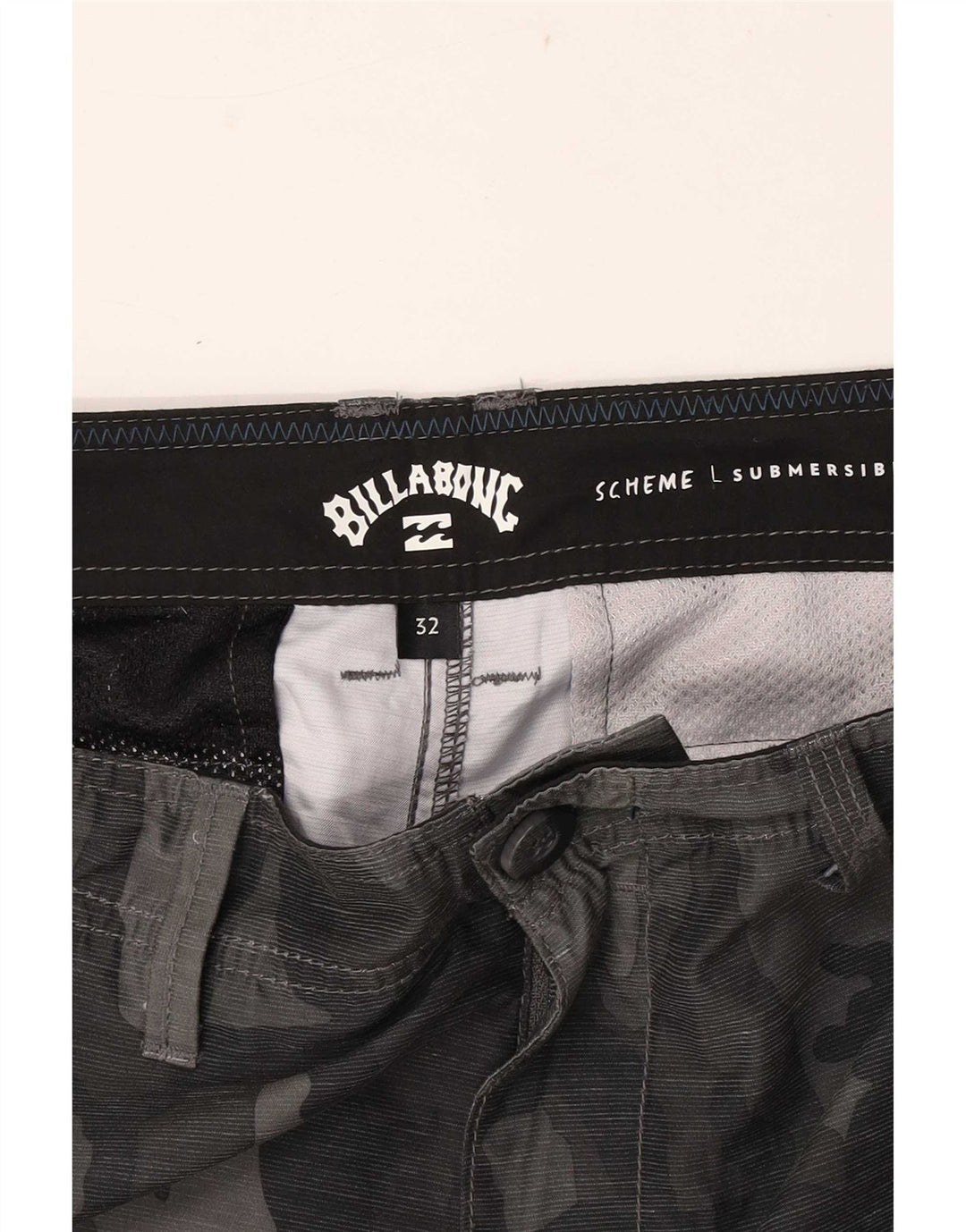 Męskie spodenki cargo Billabong W32 w średnim szarym kamuflażu