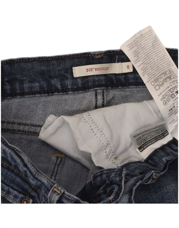 Damskie jeansy Levi's 515 Bootcut US 8 Medium W30 L29 Niebieska bawełna