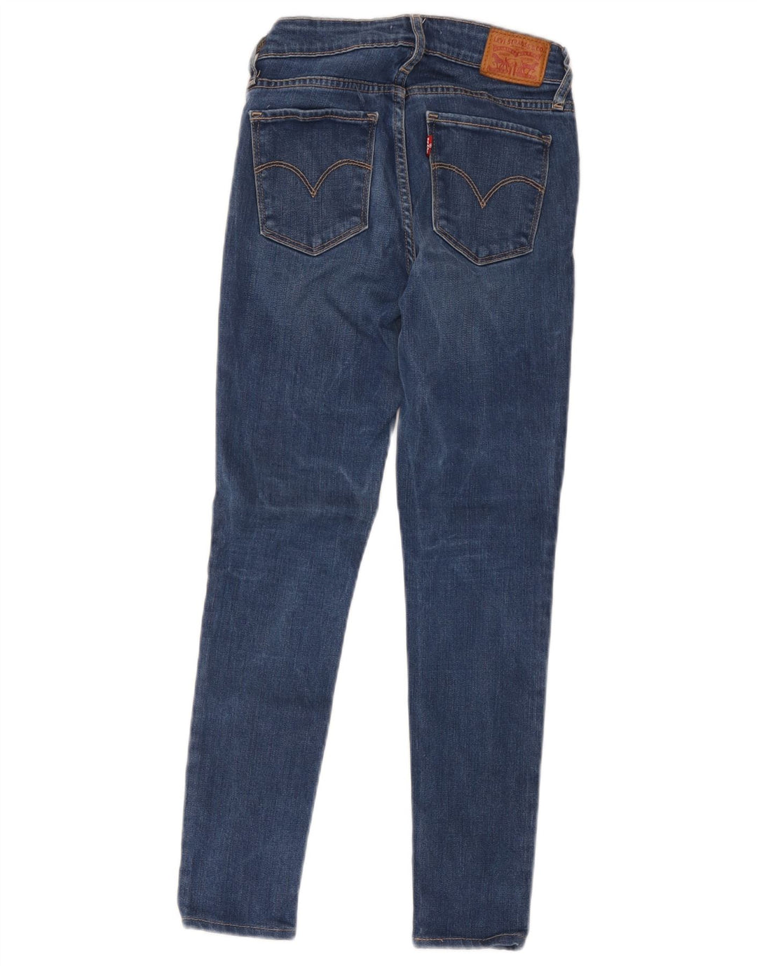 Damskie jeansy Levi's 711 Skinny W25 L26 Niebieski poliester