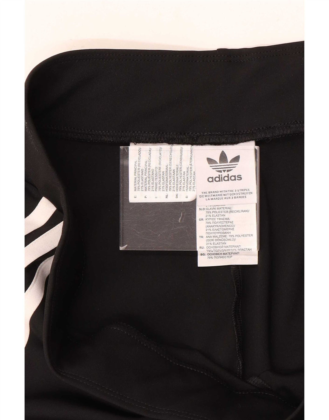 Damskie legginsy Adidas Flare UK 16, duże, czarne, poliestrowe