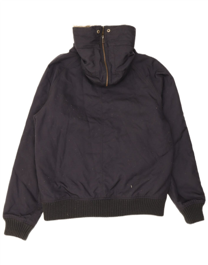 Męska kurtka bomberka z kapturem Woolrich UK 40, duża, granatowa
