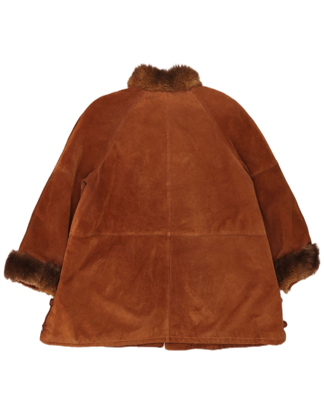 Zamszowy płaszcz damski Pascucci EU 44 XL brązowy