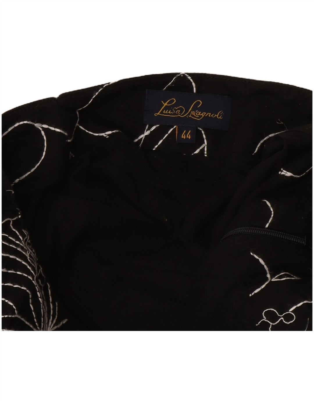 Damska spódnica w kształcie litery A Luisa Spagnoli IT 44 Medium W28 Czarny kwiatowy