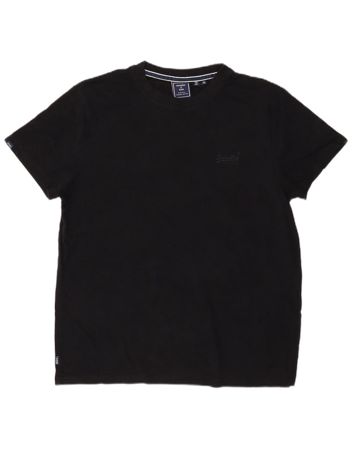 T-shirt męski Superdry XL, czarny, bawełniany