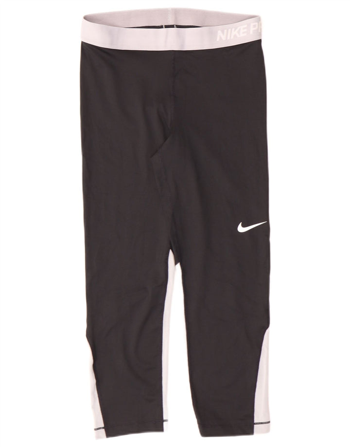 Damskie legginsy Nike Dri Fit UK 14, średnie czarne, poliestrowe, sportowe