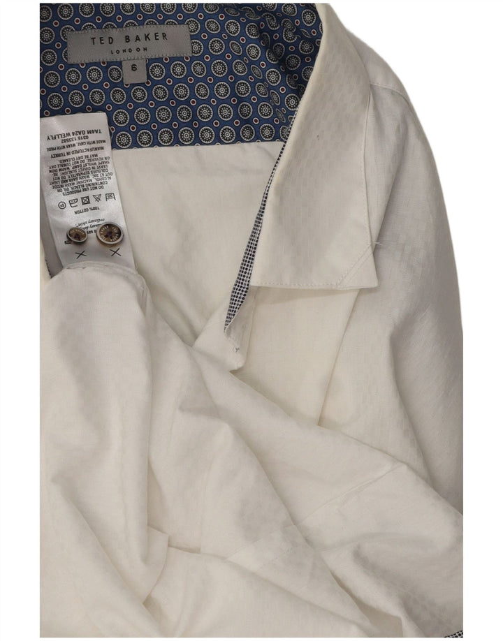 Koszula męska Ted Baker, rozmiar 6 2XL, biała, bawełniana