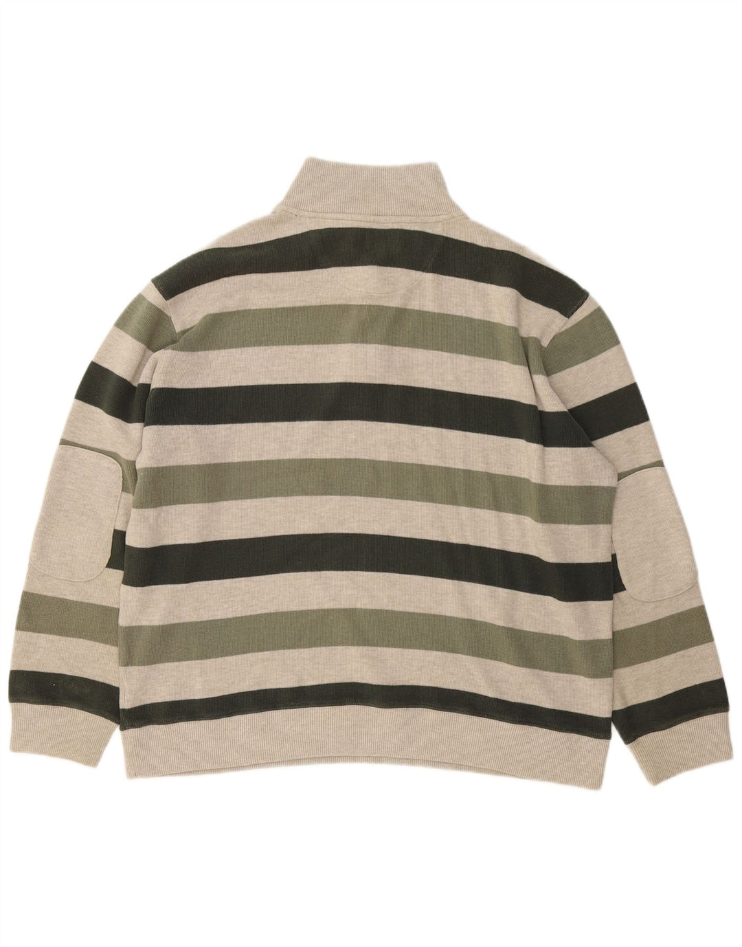 Marks & Spencer Męski sweter w kolorze niebieskim, zapinanym na zamek, w kolorze khaki