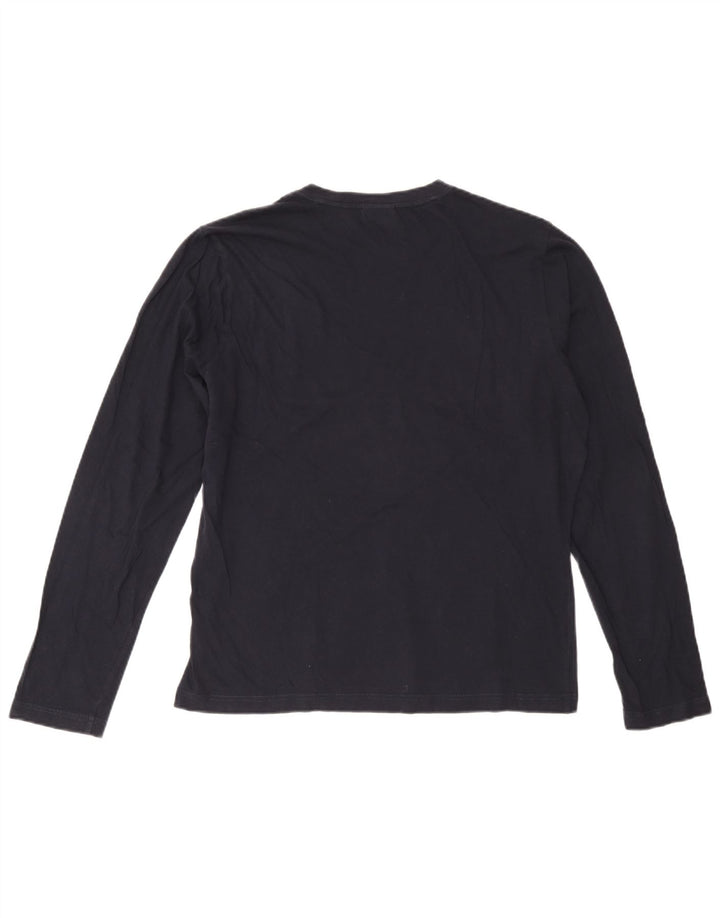 Męski top z długim rękawem Napapijri, duży, granatowy