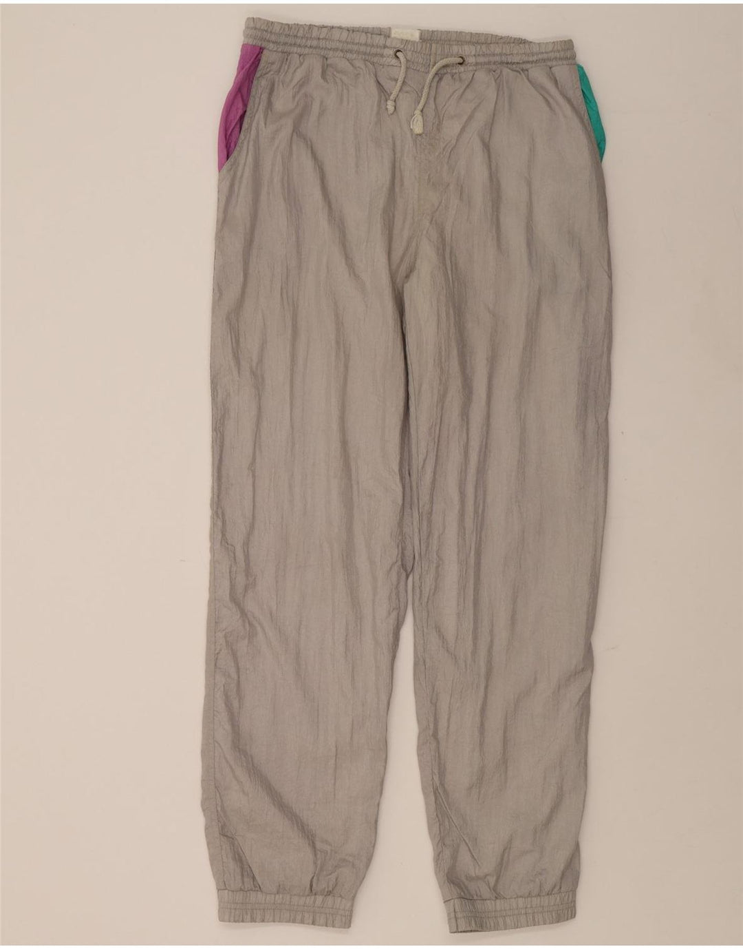 MC KEE'S Womens Tracksuit Trousers Joggers UK 14 Large  Grey Polyamide Vintage MC Kee's and Second-Hand MC Kee's from Messina Hembry 