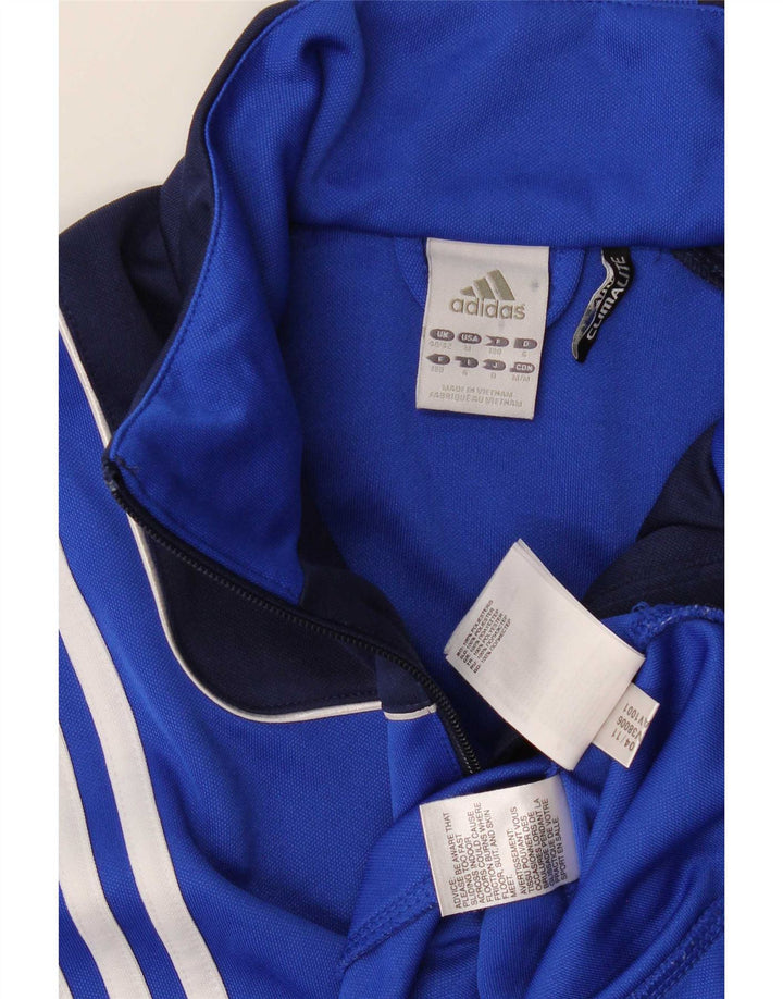 Adidas Męskie Climalite Pullover Dres Top Średni Niebieski Colorblock