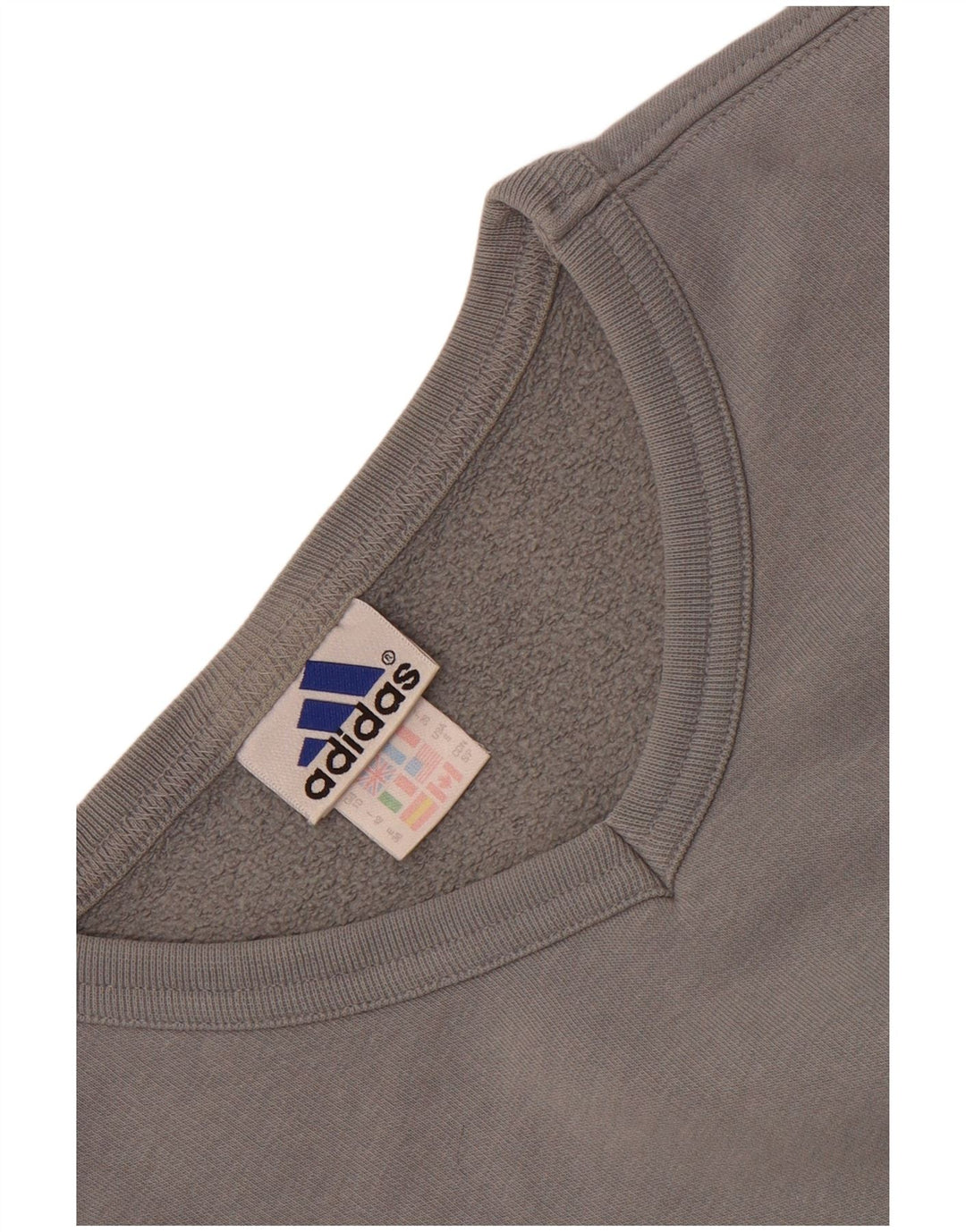 Damska bluza oversize Adidas, UK 10, mała, szara bawełna
