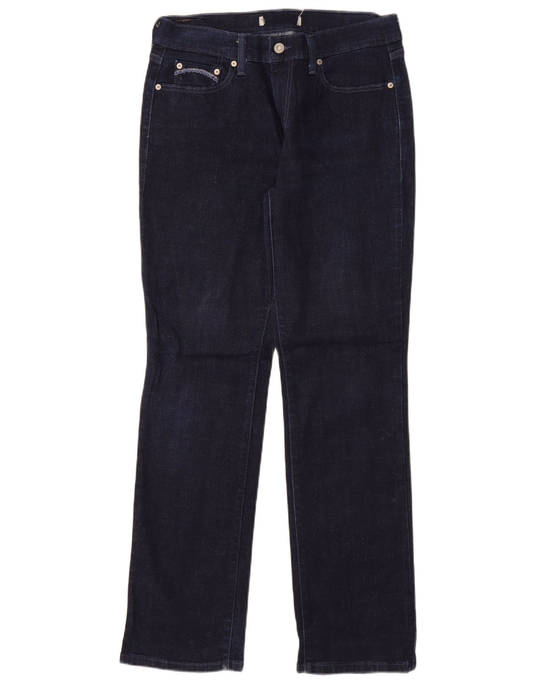 Damskie proste dżinsy LEVI'S US 8 Medium W29 L32 Granatowa bawełna