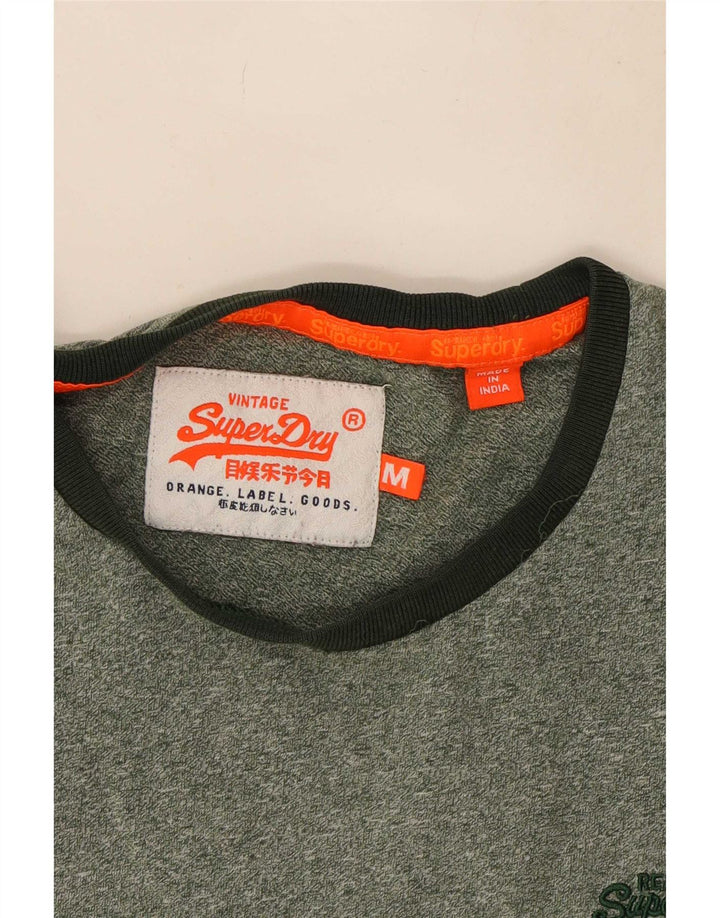 T-shirt męski Superdry, bawełniany, średni zielony