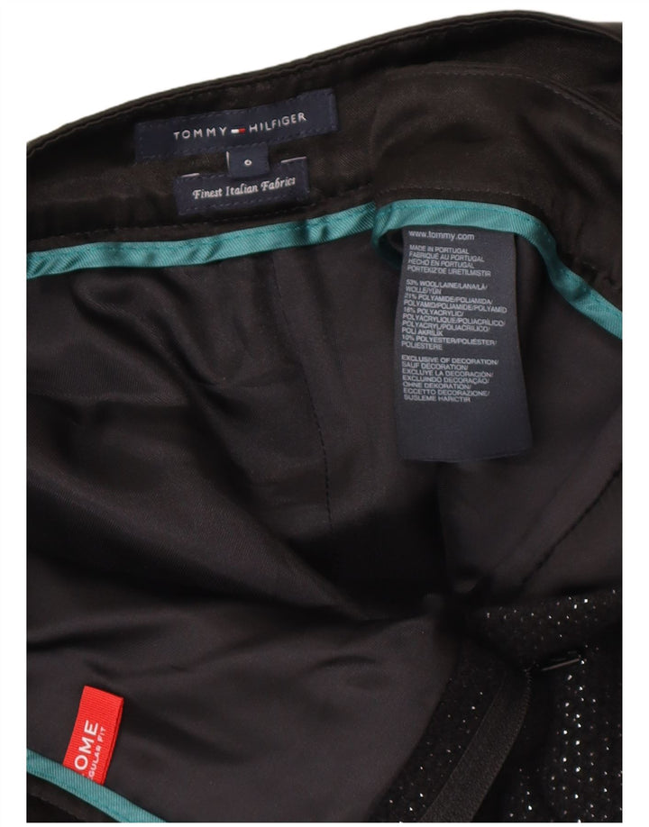 Damskie proste spodnie chino Tommy Hilfiger US 6 Medium W28 L27 czarne