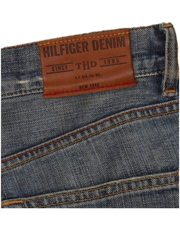Męskie jeansy Tommy Hilfiger w trudnej sytuacji, proste, proste, W32, L35, niebieskie