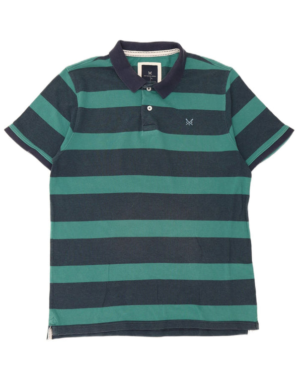 Crew Clothing Męska koszulka polo XL, bawełniana w granatowe paski