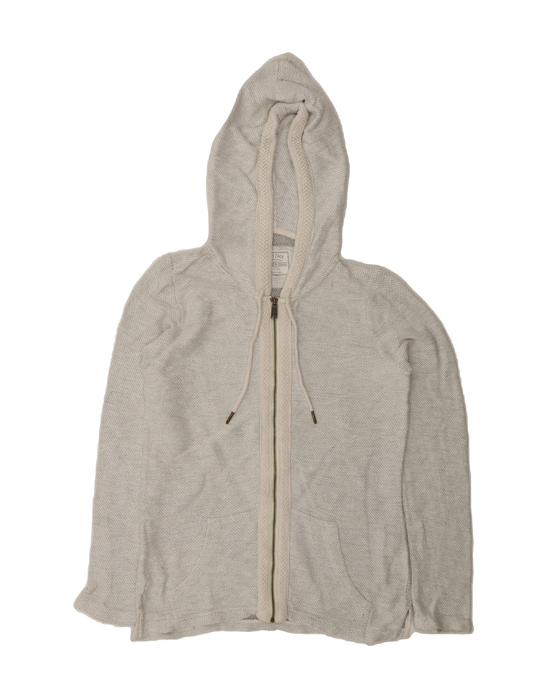 FAT FACE Womens Zip Hoodie Sweater UK 10 Small Grey Vintage Fat Face and Second-Hand Fat Face from Messina Hembry 