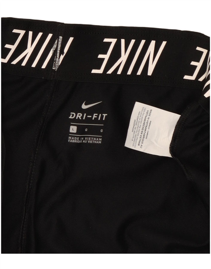 Damskie spodenki sportowe Nike Dri Fit UK 14, duże, czarne, poliestrowe