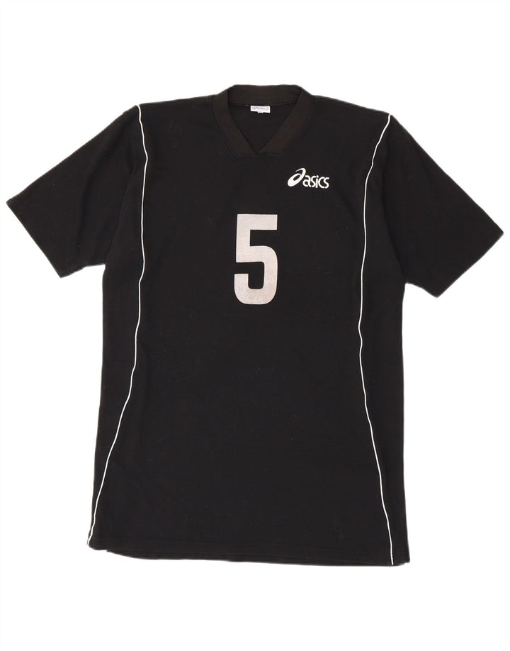 Męski T-shirt męski o dopasowanym kroju Asics, XL, czarny poliester