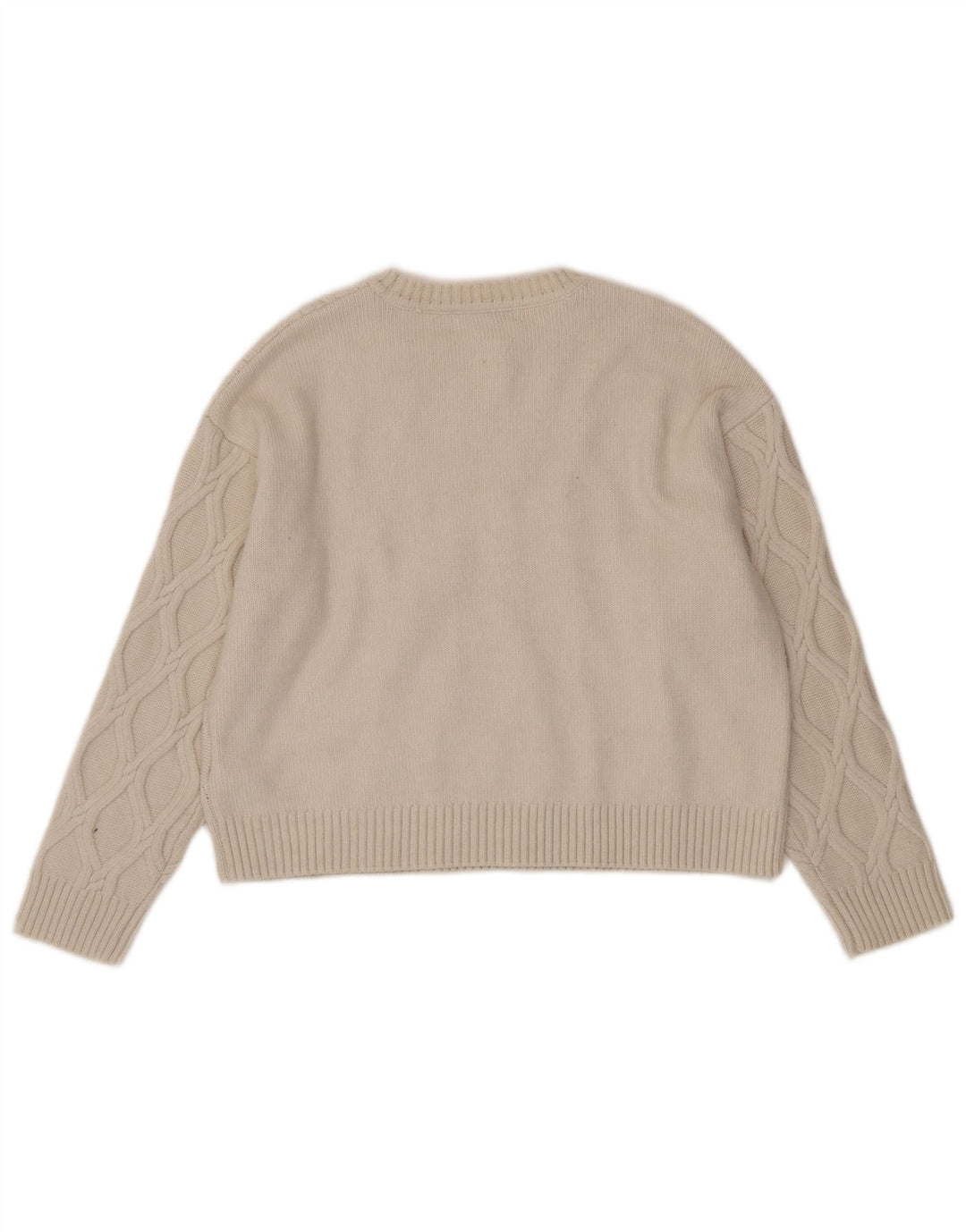 Marks & Spencer Damski sweter z dekoltem w łódkę, UK 14, średni beż
