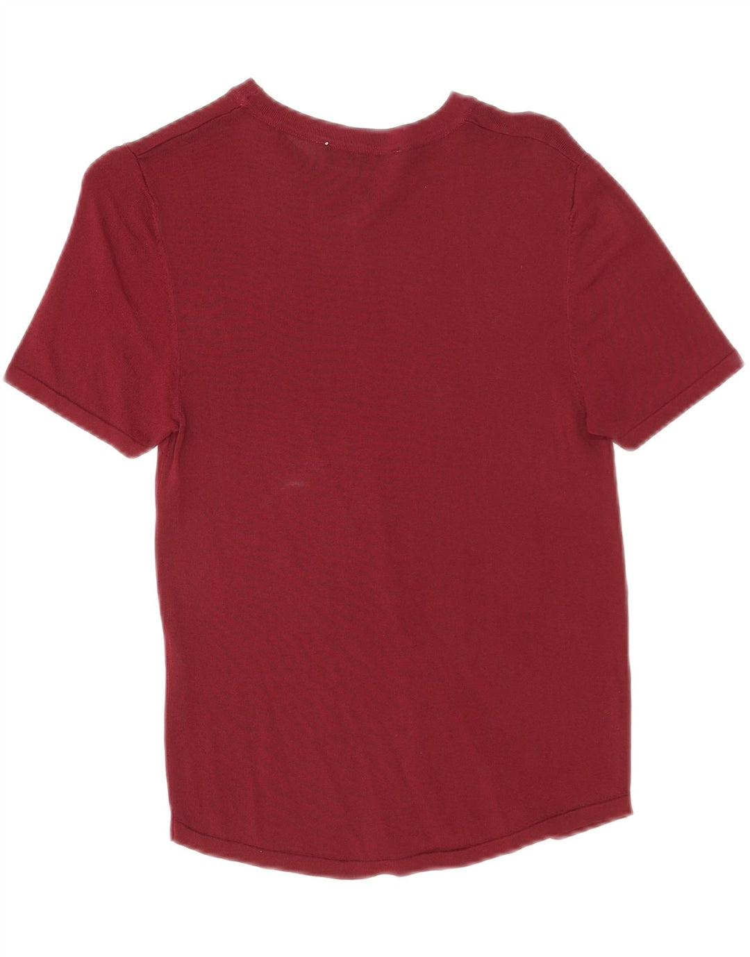 T-shirt damski Zara Top UK 12 Średni bordowy wiskoza