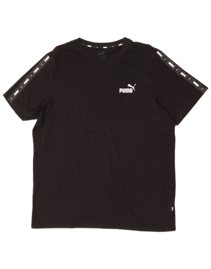 Męski T-shirt z grafiką Puma, XL, czarny