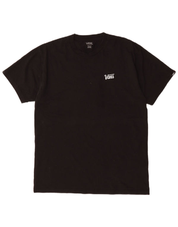 T-shirt męski Vans, średni czarny, bawełniany
