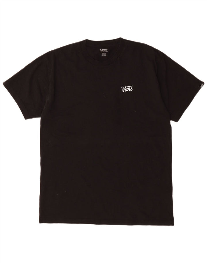 T-shirt męski Vans, średni czarny, bawełniany