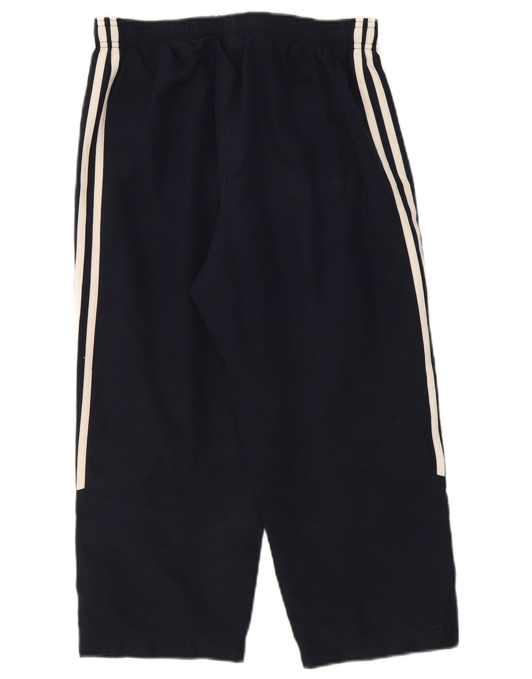 Damskie spodnie dresowe Adidas Capri UK 10, małe, granatowe, poliestrowe