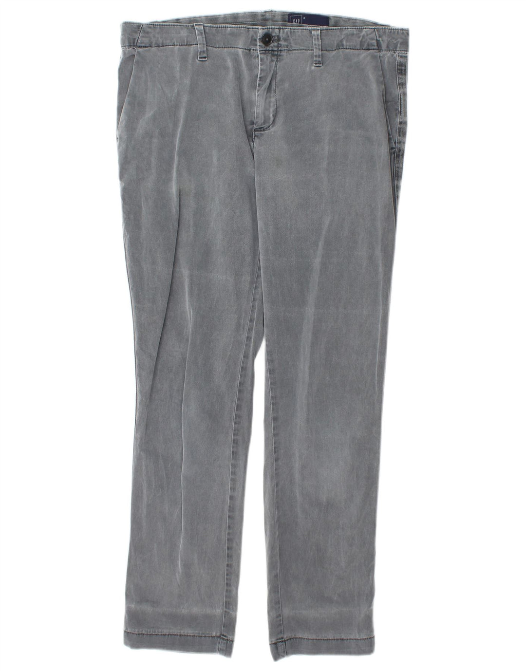 Damskie proste spodnie chino Gap US 8 Medium W30 L27 Szara bawełna