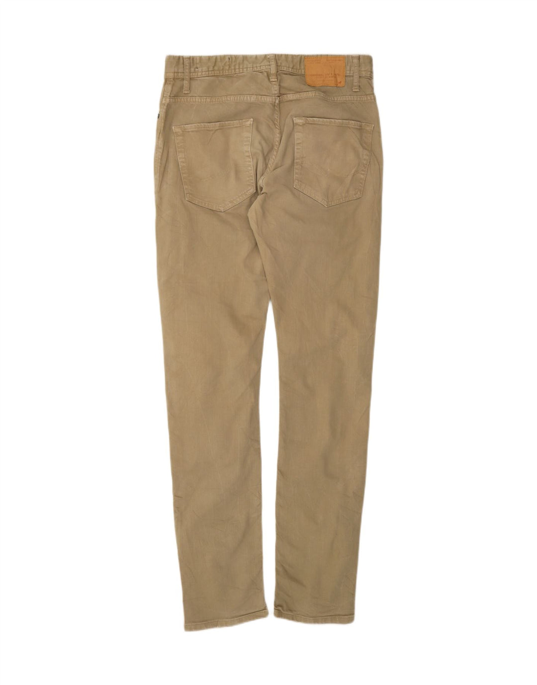 JACK & JONES Mens Slim Casual Trousers W32 L34 Brown Vintage Jack & Jones and Second-Hand Jack & Jones from Messina Hembry 