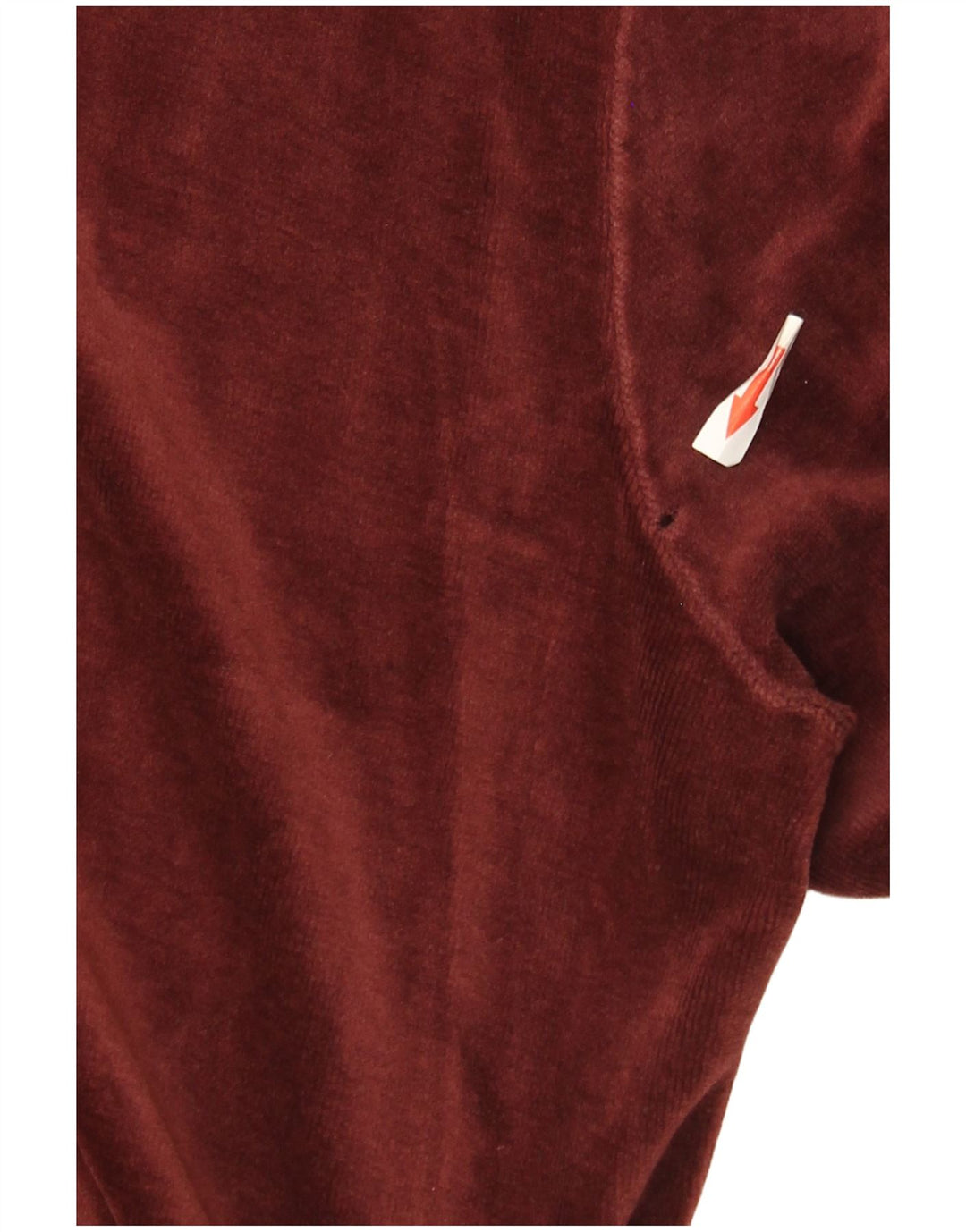 Top męski w stylu vintage z długim rękawem, średni burgund