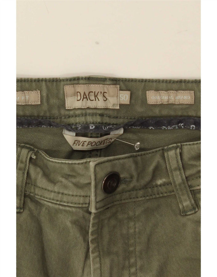 Dack's Męskie jeansy slim IT 50 Large W34 L30 Khaki Cotton