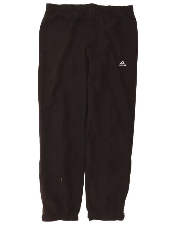 Męskie spodnie dresowe Adidas, małe, czarne, poliestrowe