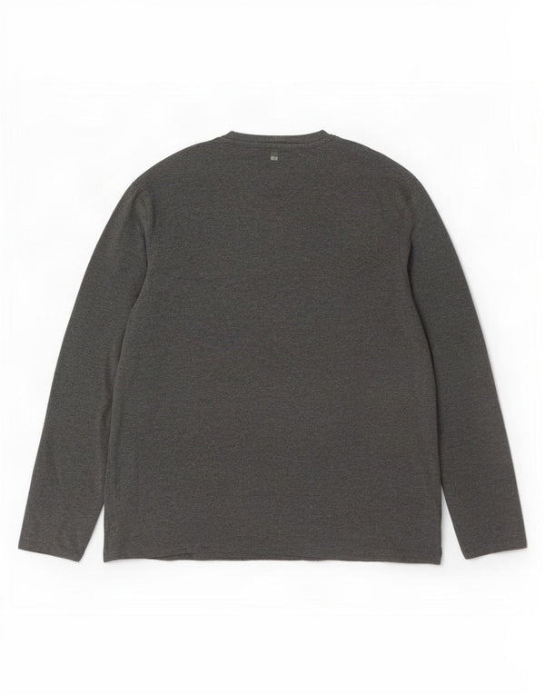 Męski top z długim rękawem Mountain Warehouse, 2XL, szara bawełna