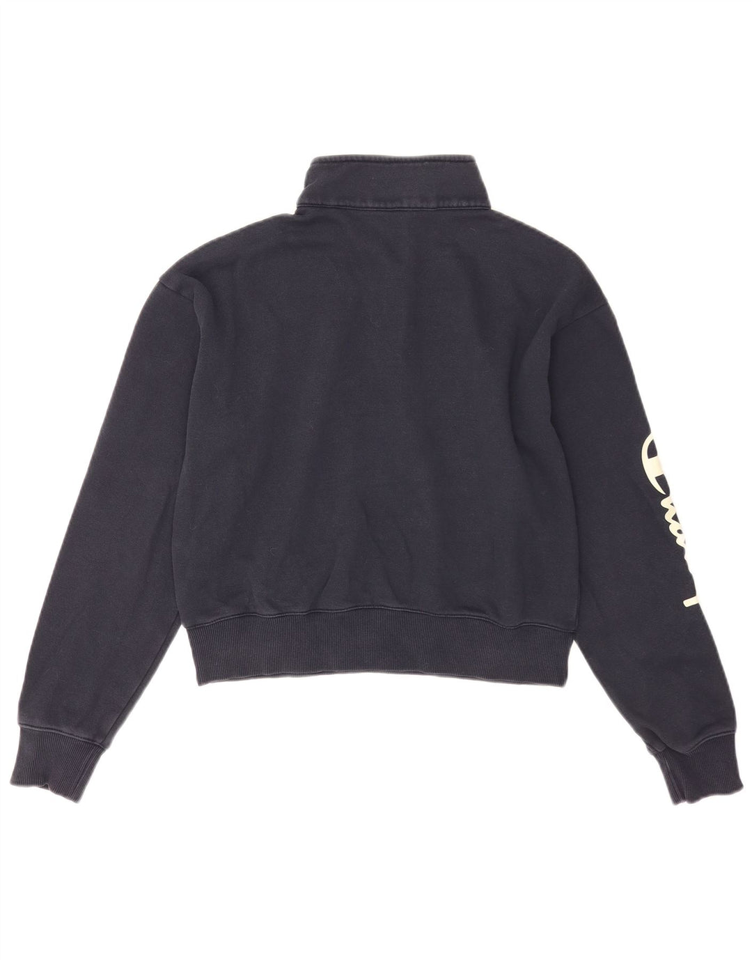Damska bluza Champion Crop Graphic Jumper UK 14 Średni granat