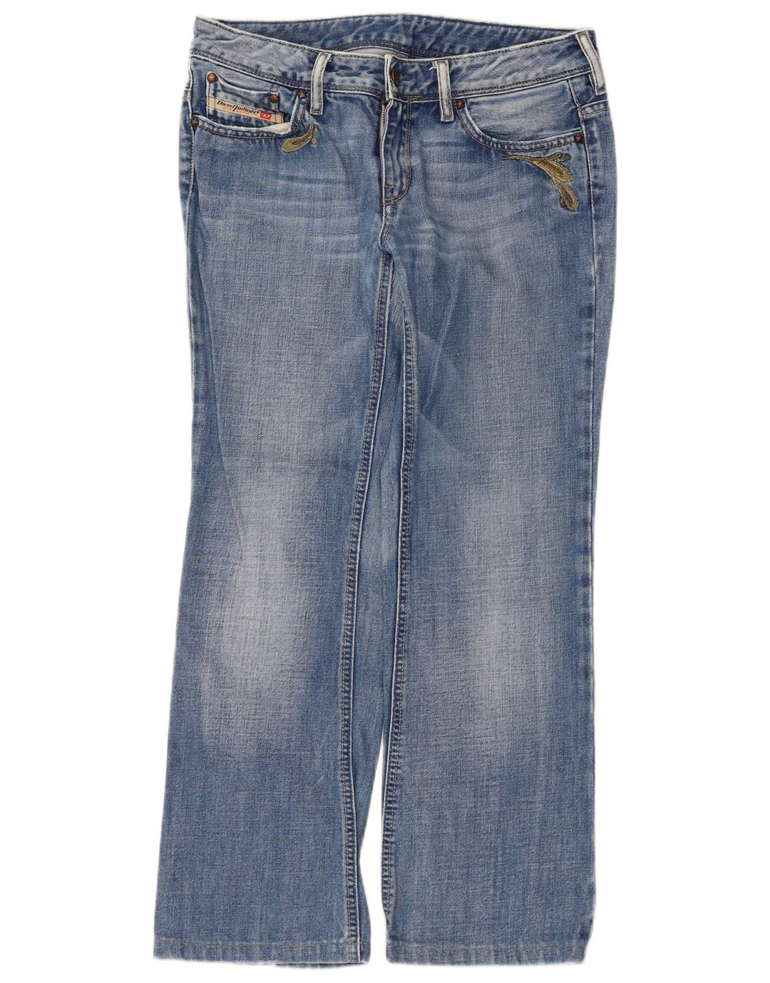 Damskie jeansy Bootcut Diesel W30 L27 Niebieskie bawełniane