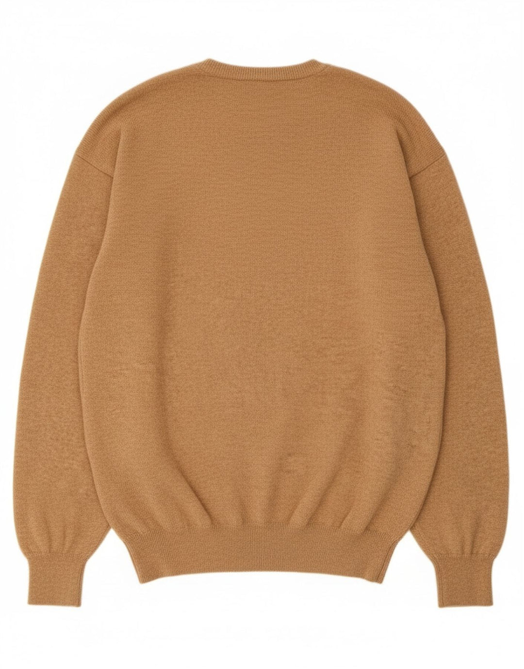 Męski sweter Massimo Dutti z dekoltem w kształcie litery V, XL, beżowa wełna